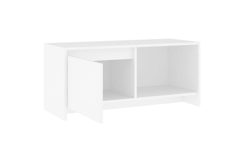 TV-taso valkoinen 90x35x40 cm lastulevy - Valkoinen - Huonekalut - TV- & Mediakalusteet - Tv taso & Mediataso