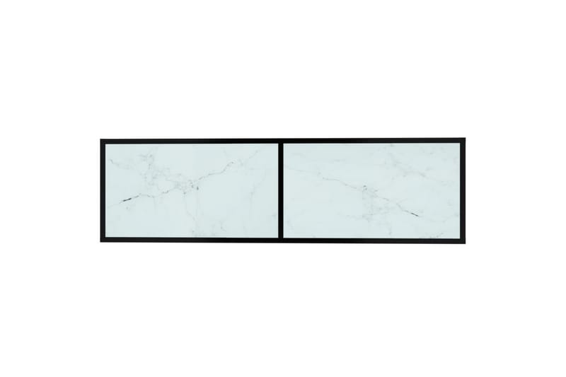 TV-taso valkoinen marmori 140x40x40,5 cm karkaistu lasi - Valkoinen - Huonekalut - TV- & Mediakalusteet - Tv taso & Mediataso