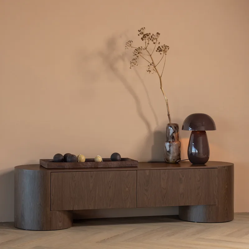 TV-taso Velari 200 cm - Ruskea - Huonekalut - TV- & Mediakalusteet - TV-kaappi