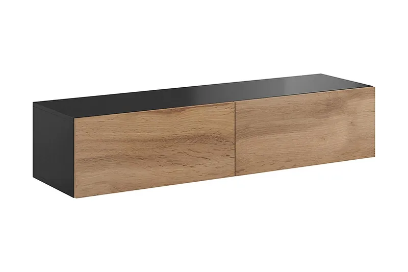 TV-taso Veria 140 cm, Luonnonväri/Musta