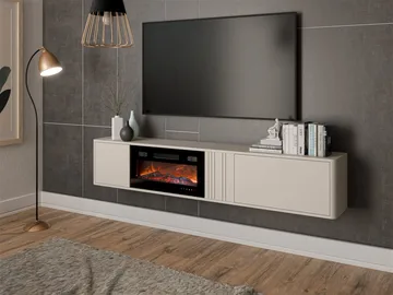 TV-taso PHILIPPE 190 -TV-taso takalla beige - Huonekalut - TV- & Mediakalusteet - Tv taso & Mediataso