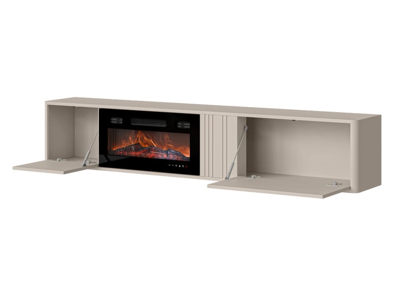 TV-taso PHILIPPE 190 -TV-taso takalla beige - Huonekalut - TV- & Mediakalusteet - Tv taso & Mediataso