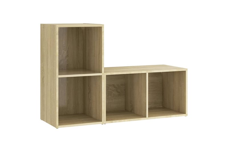 TV-tasot 2 kpl 72x35x36,5 cm Sonoma-tammi - Ruskea - Huonekalut - TV- & Mediakalusteet - TV-kaappi