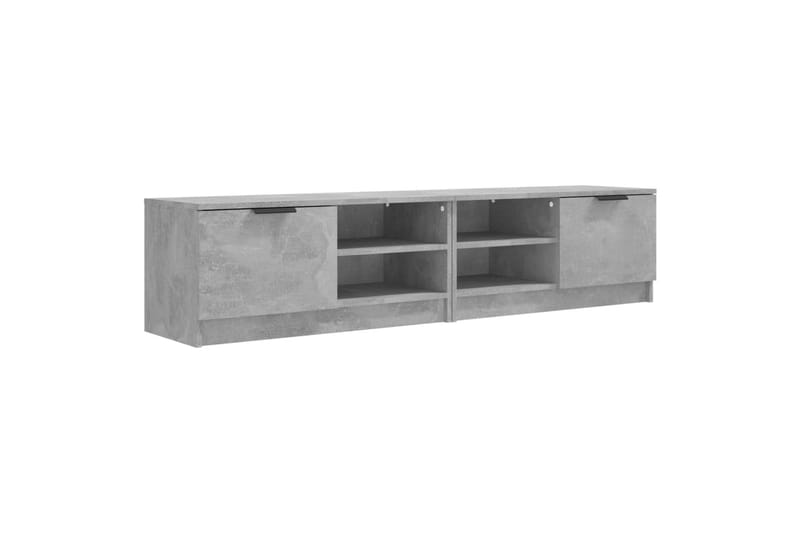 TV-tasot 2 kpl betoninharmaa 80x35x36,5 cm tekninen puu - Harmaa - Tv taso & Mediataso