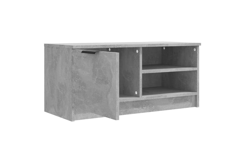 TV-tasot 2 kpl betoninharmaa 80x35x36,5 cm tekninen puu - Harmaa - Tv taso & Mediataso