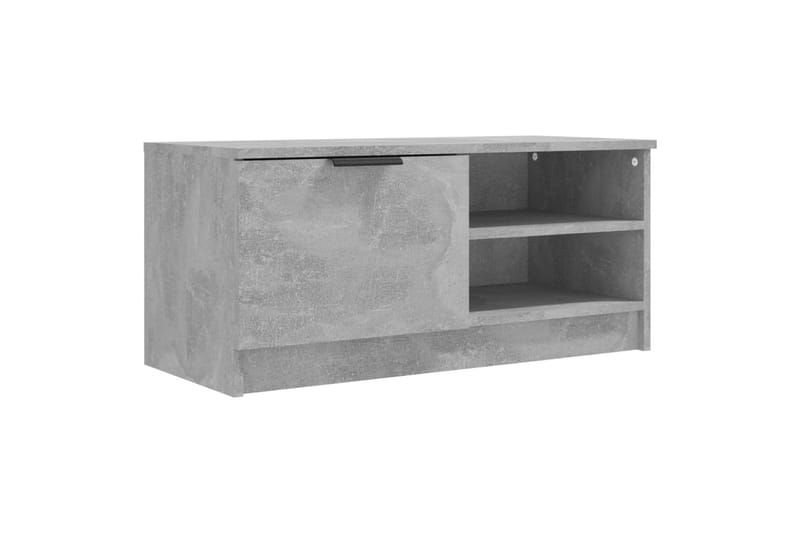 TV-tasot 2 kpl betoninharmaa 80x35x36,5 cm tekninen puu - Harmaa - Tv taso & Mediataso