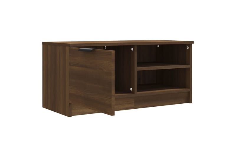 TV-tasot 2 kpl ruskea tammi 80x35x36,5 cm tekninen puu - Ruskea - Huonekalut - TV- & Mediakalusteet - Tv taso & Mediataso