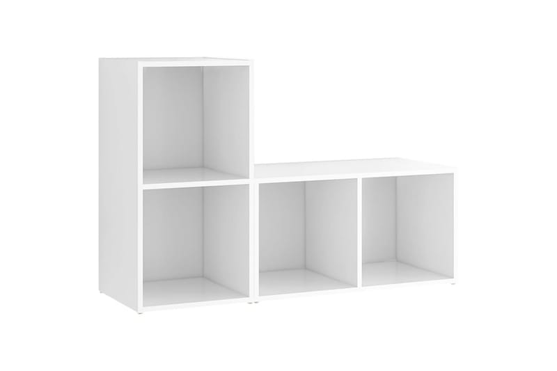 TV-tasot 2 kpl valkoinen 72x35x36,5 cm lastulevy - Valkoinen - Huonekalut - TV- & Mediakalusteet - TV-kaappi