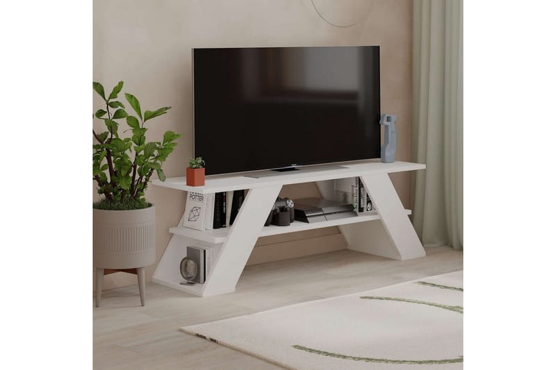 TV-tasot ja mediatasot Homitis TV-taso Janesh Vit - Huonekalut - TV- & Mediakalusteet - Tv taso & Mediataso