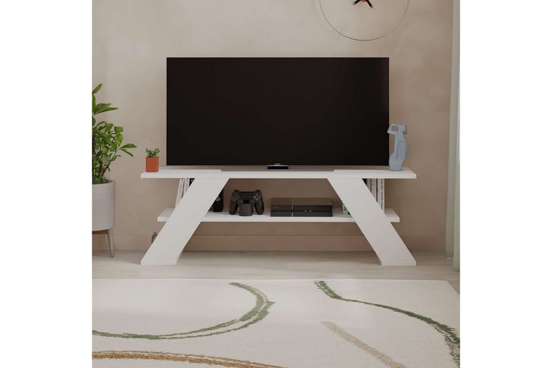 TV-tasot ja mediatasot Homitis TV-taso Janesh Vit - Huonekalut - TV- & Mediakalusteet - Tv taso & Mediataso