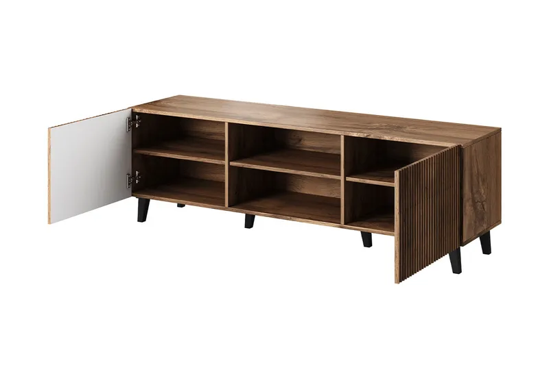 Alvesta TV-Taso - Musta/Tammi - Huonekalut - TV- & Mediakalusteet - Tv taso & Mediataso