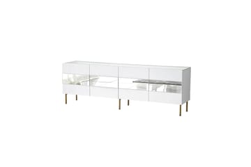 Arioch lattiaseisova tv-taso 180 cm säilytystilalla maalatusta puusta - Valkoinen - Huonekalut - TV- & Mediakalusteet - Tv taso & Mediataso
