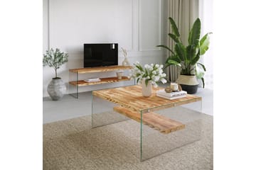 Assanisa tv-taso 120 cm puuta - Ruskea - Huonekalut - TV- & Mediakalusteet - Tv taso & Mediataso