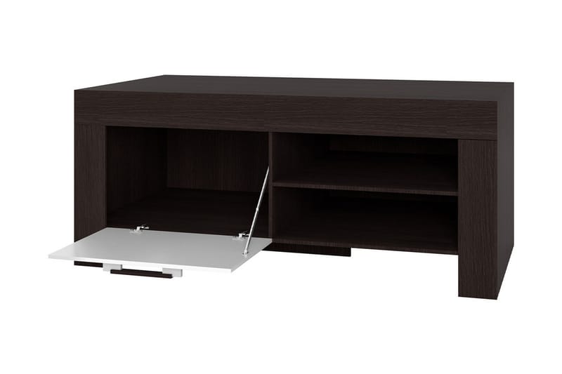 Cezar lattiaseisova tv-taso 120 cm säilytyksellä, tammi - Beige - Huonekalut - TV- & Mediakalusteet - Tv taso & Mediataso