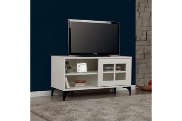 Comfortale lattiaseisova tv-taso 100 cm säilytyksellä maalattu puu - Valkoinen - Huonekalut - TV- & Mediakalusteet - Tv taso & Mediataso
