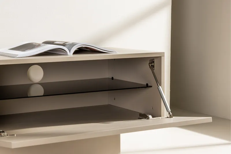 Cuenca TV-taso 160x47 cm beige Venture Home Cuenca-TV-taso 160x47 cm Beige - Huonekalut - TV- & Mediakalusteet - Tv taso & Mediataso