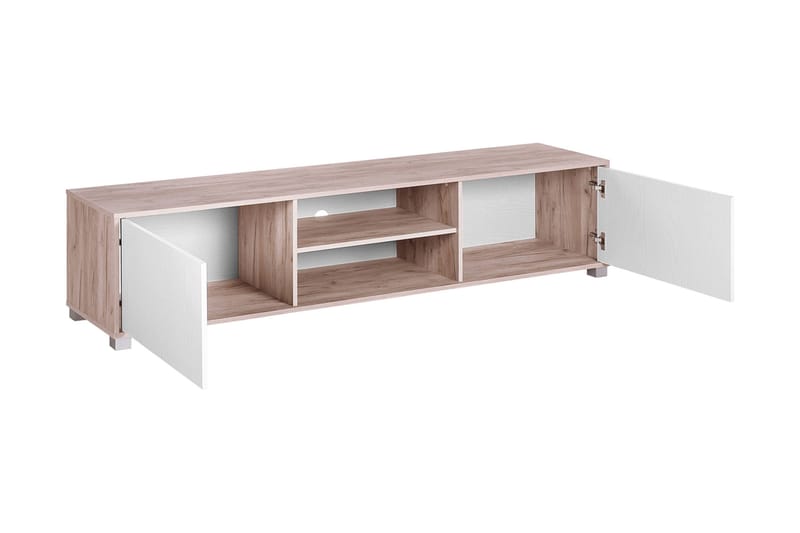 Filteau tv-taso 180 cm puuta - Valkoinen|Beige - Huonekalut - TV- & Mediakalusteet - Tv taso & Mediataso