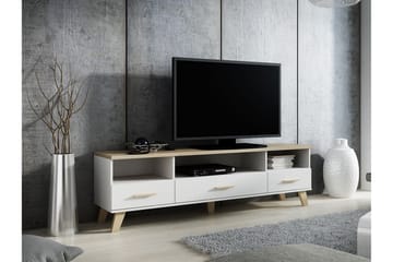 Kardos tv-taso 180 cm tammi - Valkoinen|Beige - Huonekalut - TV- & Mediakalusteet - Tv taso & Mediataso