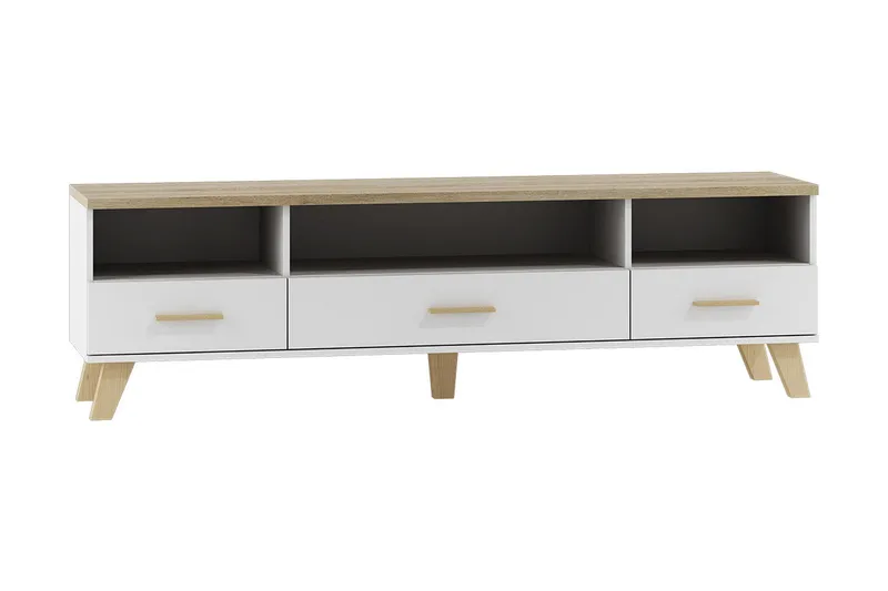 Kardos tv-taso 180 cm tammi - Valkoinen|Beige - Huonekalut - TV- & Mediakalusteet - Tv taso & Mediataso