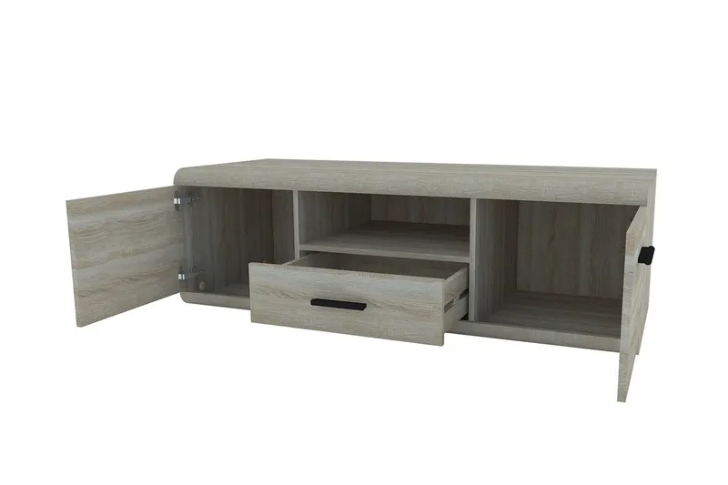 Link TV-bänk 140x54x44 cm NO_BRAND Natur||Wood - Huonekalut - TV- & Mediakalusteet - Tv taso & Mediataso
