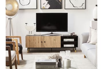 Maryneal TV-taso 150x40 cm - Musta/vaalea puu - Huonekalut - TV- & Mediakalusteet - Tv taso & Mediataso