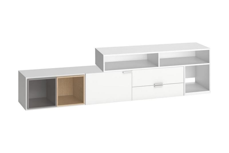 Mediataso 4You 187 cm Valkoinen - VOX - Huonekalut - TV- & Mediakalusteet - Tv taso & Mediataso