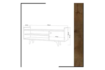 Mod Design TV-taso 120 cm - Huonekalut - TV- & Mediakalusteet - Tv taso & Mediataso