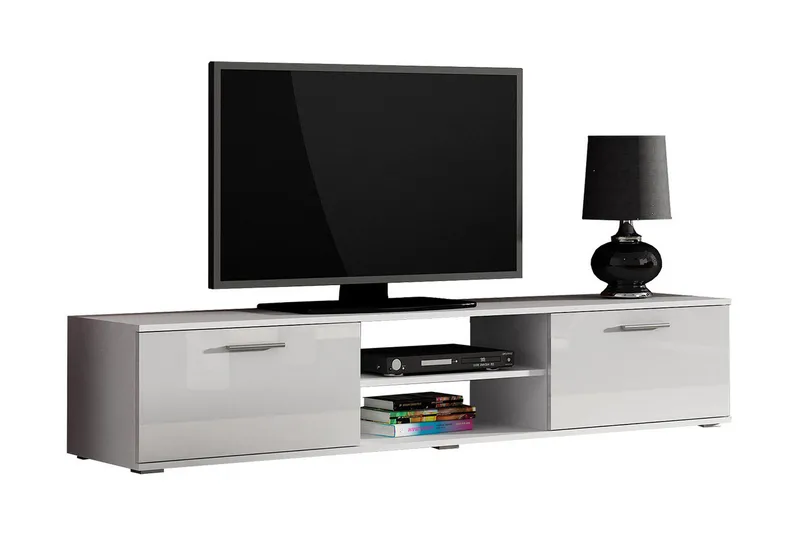 Ruskelsby TV-bänk 180 cm NO_BRAND White||Grey - Huonekalut - TV- & Mediakalusteet - Tv taso & Mediataso
