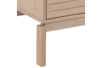 Sakie lattiaseisova tv-taso 160 cm säilytyksellä vaaleaa puuta - Vaaleanbeige - Huonekalut - TV- & Mediakalusteet - Tv taso & Mediataso