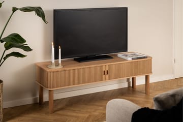 Samay lattiaseisova tv-taso 140 cm säilytyksellä tammi - Ruskea - Huonekalut - TV- & Mediakalusteet - Tv taso & Mediataso