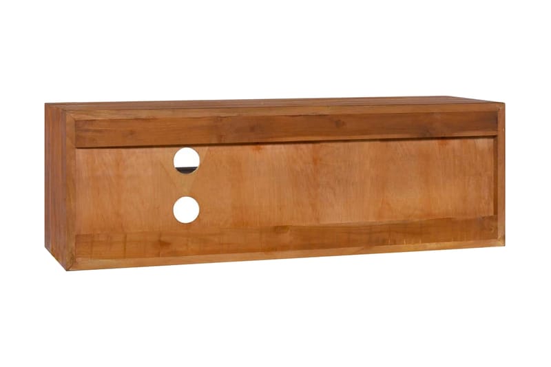 Seinään kiinnitettävä TV-taso 90x30x30 cm täysi tiikki - Ruskea - Huonekalut - TV- & Mediakalusteet - Tv taso & Mediataso