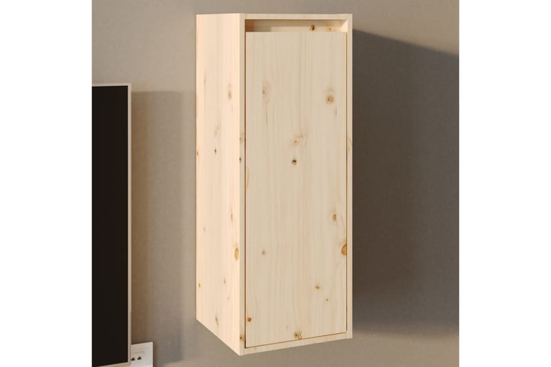 Seinäkaappi 30x30x80 cm täysi mänty - Ruskea - Huonekalut - TV- & Mediakalusteet - Tv taso & Mediataso