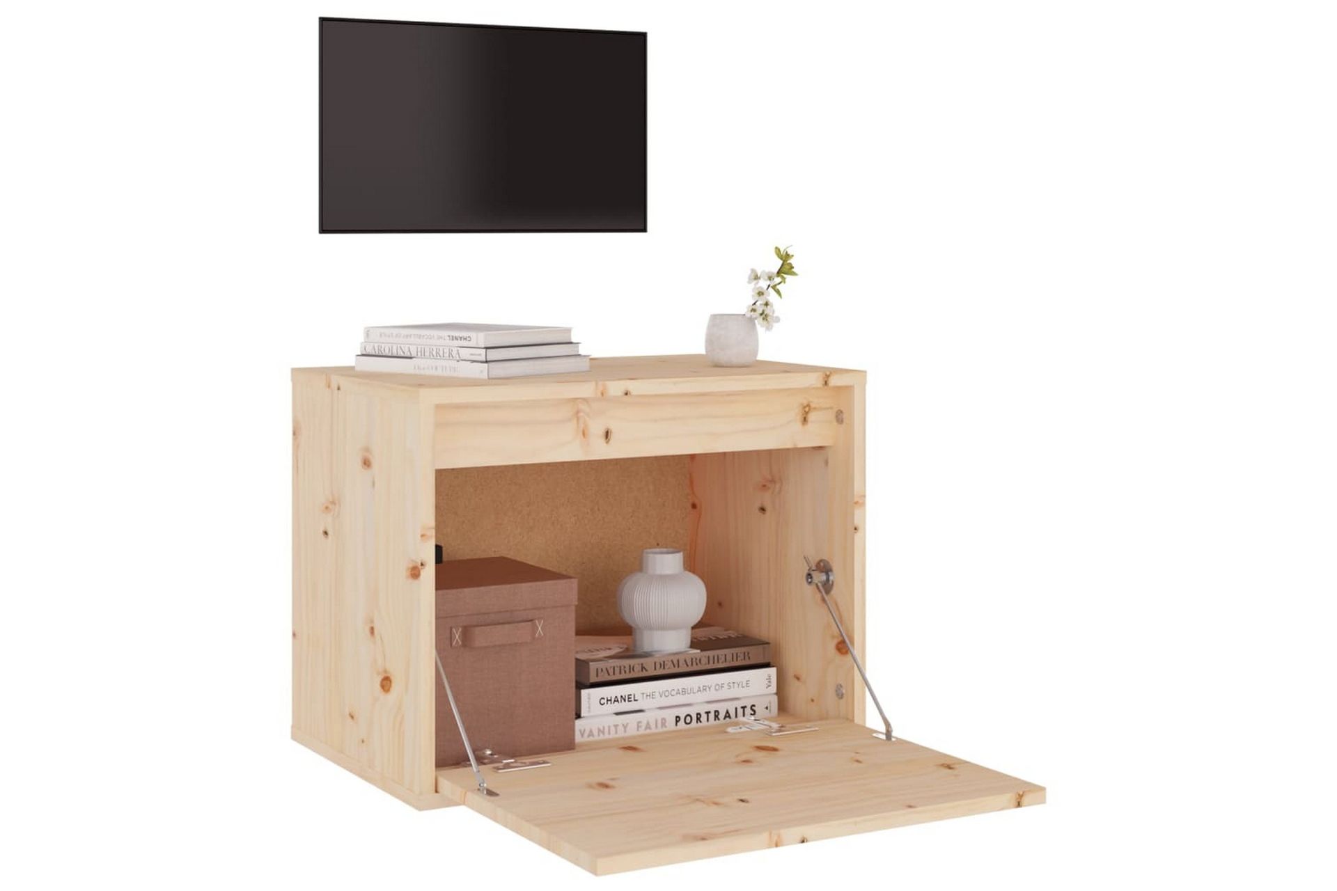 Seinäkaappi 45x30x35 cm täysi mänty - Ruskea - Huonekalut - TV- & Mediakalusteet - Tv taso & Mediataso