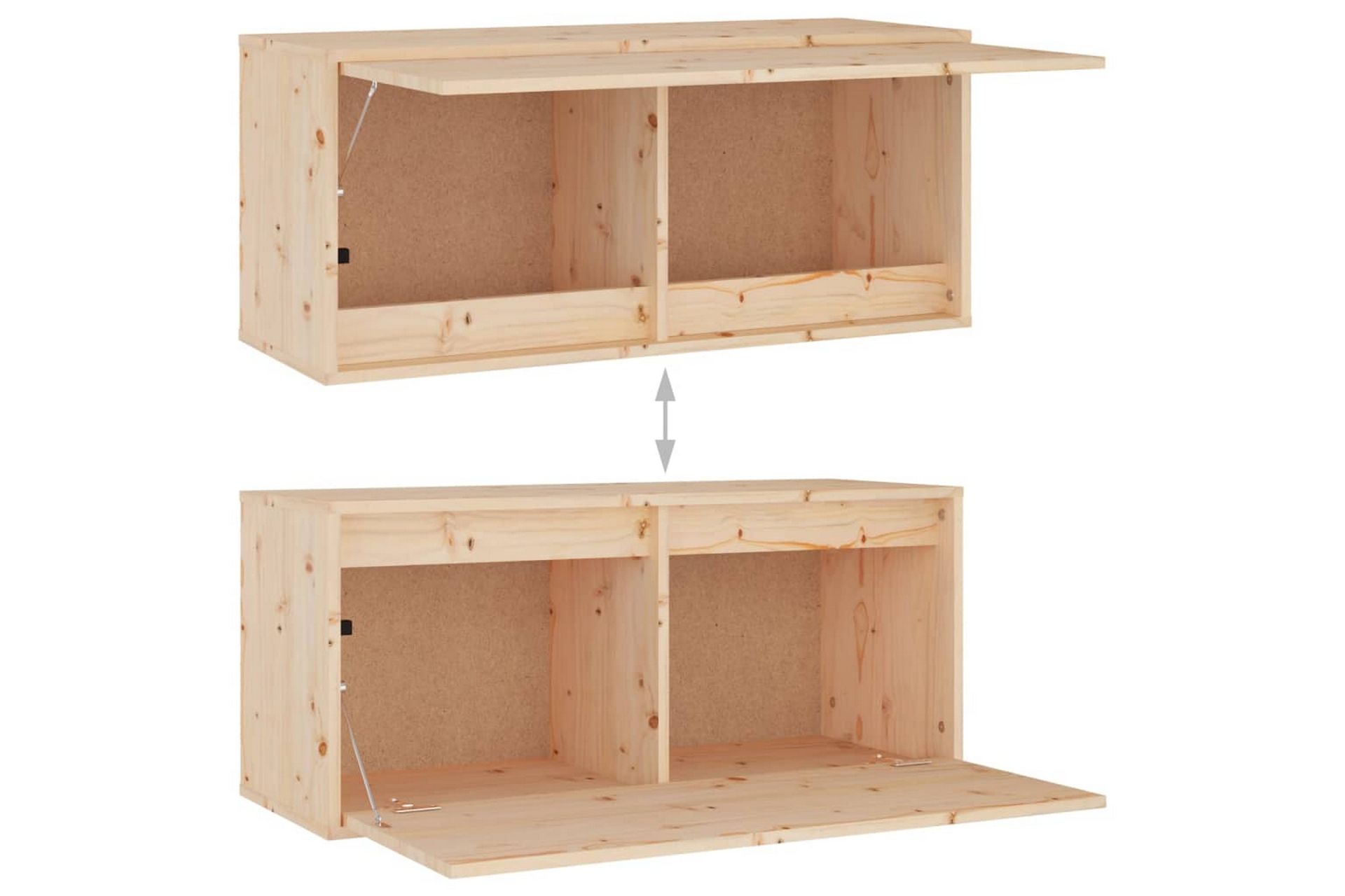 Seinäkaappi 80x30x35 cm täysi mänty - Ruskea - Huonekalut - TV- & Mediakalusteet - Tv taso & Mediataso