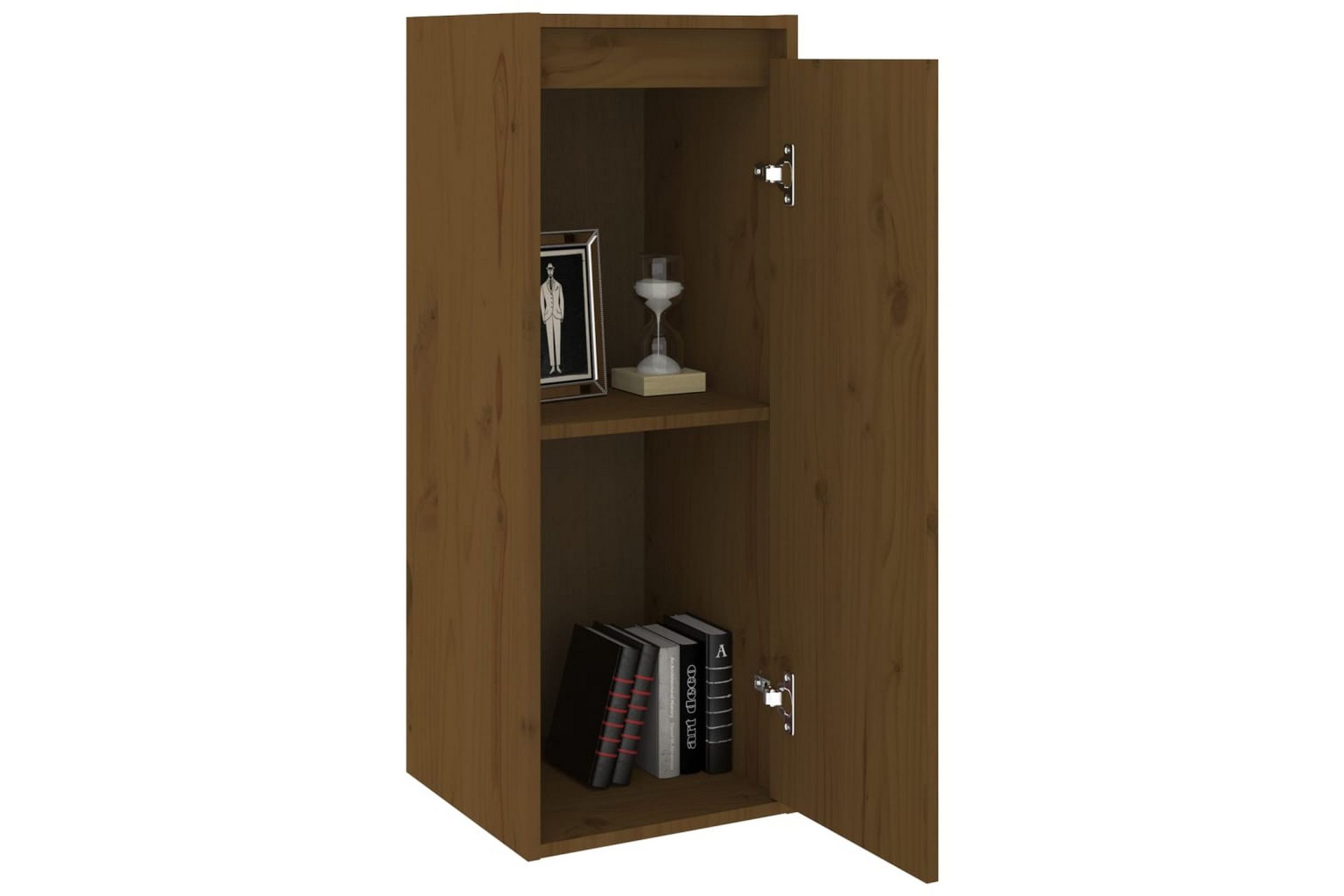 Seinäkaappi hunajanruskea 30x30x80 cm täysi mänty - Ruskea - Huonekalut - TV- & Mediakalusteet - Tv taso & Mediataso
