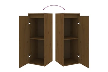 Seinäkaappi hunajanruskea 30x30x80 cm täysi mänty - Ruskea - Huonekalut - TV- & Mediakalusteet - Tv taso & Mediataso