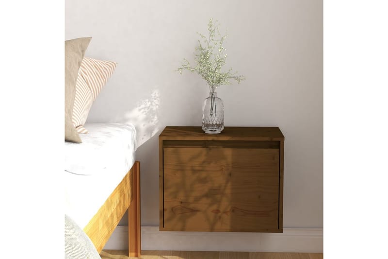 Seinäkaappi hunajanruskea 45x30x35 cm täysi mänty - Ruskea - Huonekalut - TV- & Mediakalusteet - Tv taso & Mediataso