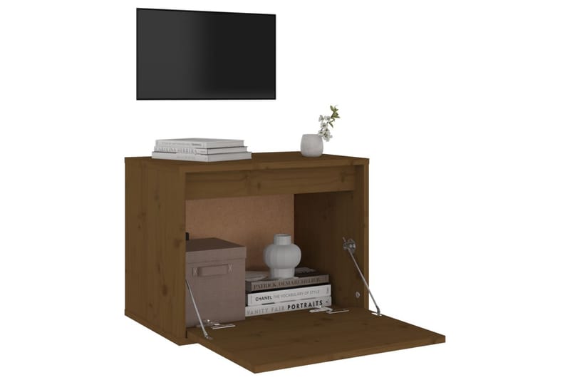 Seinäkaappi hunajanruskea 45x30x35 cm täysi mänty - Ruskea - Huonekalut - TV- & Mediakalusteet - Tv taso & Mediataso