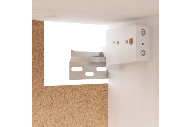 Seinäkaappi valkoinen 80x30x35 cm täysi mänty - Valkoinen - Huonekalut - TV- & Mediakalusteet - Tv taso & Mediataso