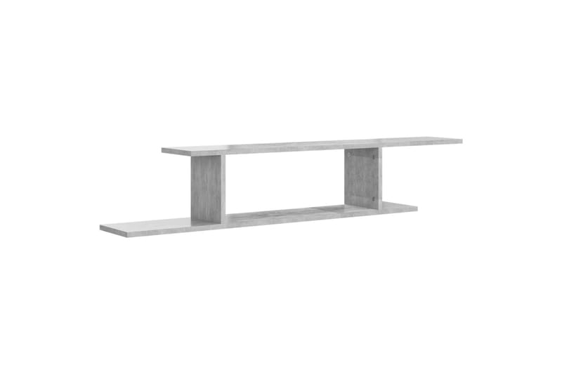 Seinäkiinnitettävä TV-hylly betoninharmaa 125x18x23 cm levy - Harmaa - Huonekalut - TV- & Mediakalusteet - Tv taso & Mediataso