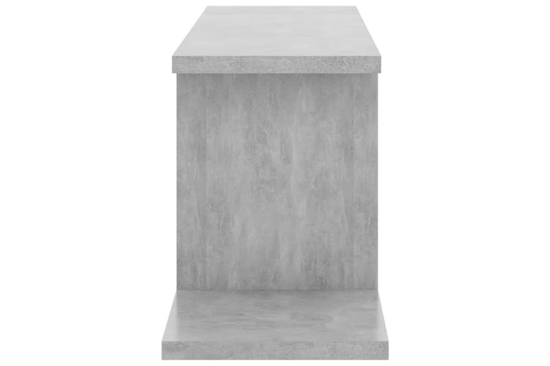 Seinäkiinnitettävä TV-hylly betoninharmaa 125x18x23 cm levy - Harmaa - Huonekalut - TV- & Mediakalusteet - Tv taso & Mediataso