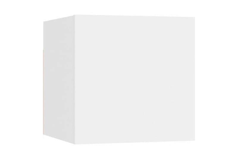 Seinäkiinnitettävät TV-tasot 2 kpl 30,5x30x30 cm - Valkoinen - Huonekalut - TV- & Mediakalusteet - Tv taso & Mediataso