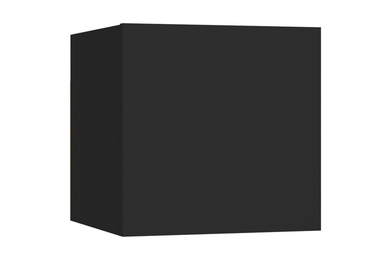 Seinäkiinnitettävät TV-tasot 2 kpl musta 30,5x30x30cm - Musta - Huonekalut - TV- & Mediakalusteet - Tv taso & Mediataso