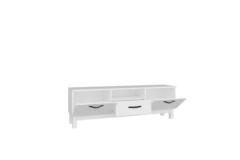 Suzi TV-taso 150x35,3 cm Valkoinen - Hanah Home - Huonekalut - TV- & Mediakalusteet - Tv taso & Mediataso