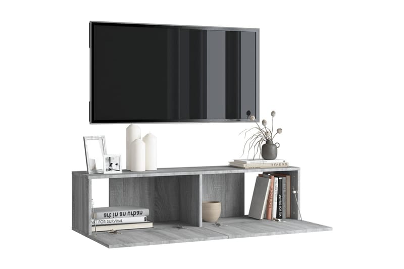 TV-seinäkaappi harmaa Sonoma 120x30x30 cm tekninen puu - Harmaa - Huonekalut - TV- & Mediakalusteet - Tv taso & Mediataso