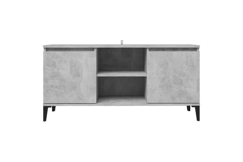 TV-taso 103,5x35x50 cm Metallijalat - Betoninharmaa - Huonekalut - TV- & Mediakalusteet - Tv taso & Mediataso