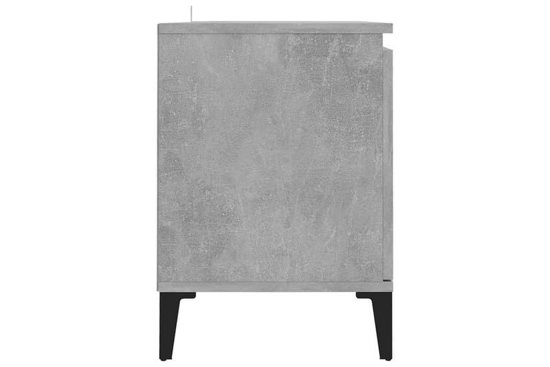 TV-taso 103,5x35x50 cm Metallijalat - Betoninharmaa - Huonekalut - TV- & Mediakalusteet - Tv taso & Mediataso