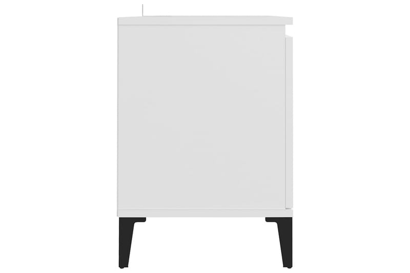 TV-taso 103,5x35x50 cm Metallijalat - Valkoinen - Huonekalut - TV- & Mediakalusteet - Tv taso & Mediataso