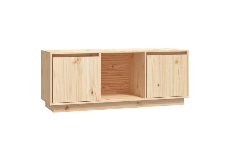 TV-taso 110,5x35x44 cm täysi mänty - Ruskea - Huonekalut - TV- & Mediakalusteet - Tv taso & Mediataso