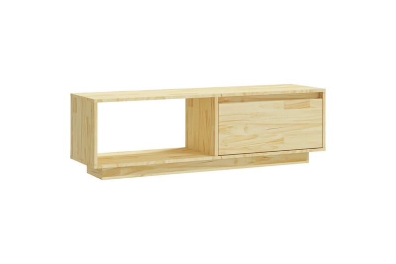 TV-taso 110x30x33,5 cm täysi mänty - Ruskea - Huonekalut - TV- & Mediakalusteet - Tv taso & Mediataso